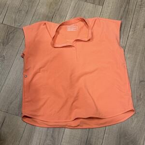FIGS Technical Collection Orange Scrub Top Size L